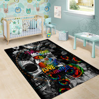 LGBT Area Rug Lgbt We Are Born Of Love Love Is Our Mother - Wonder Print Shop