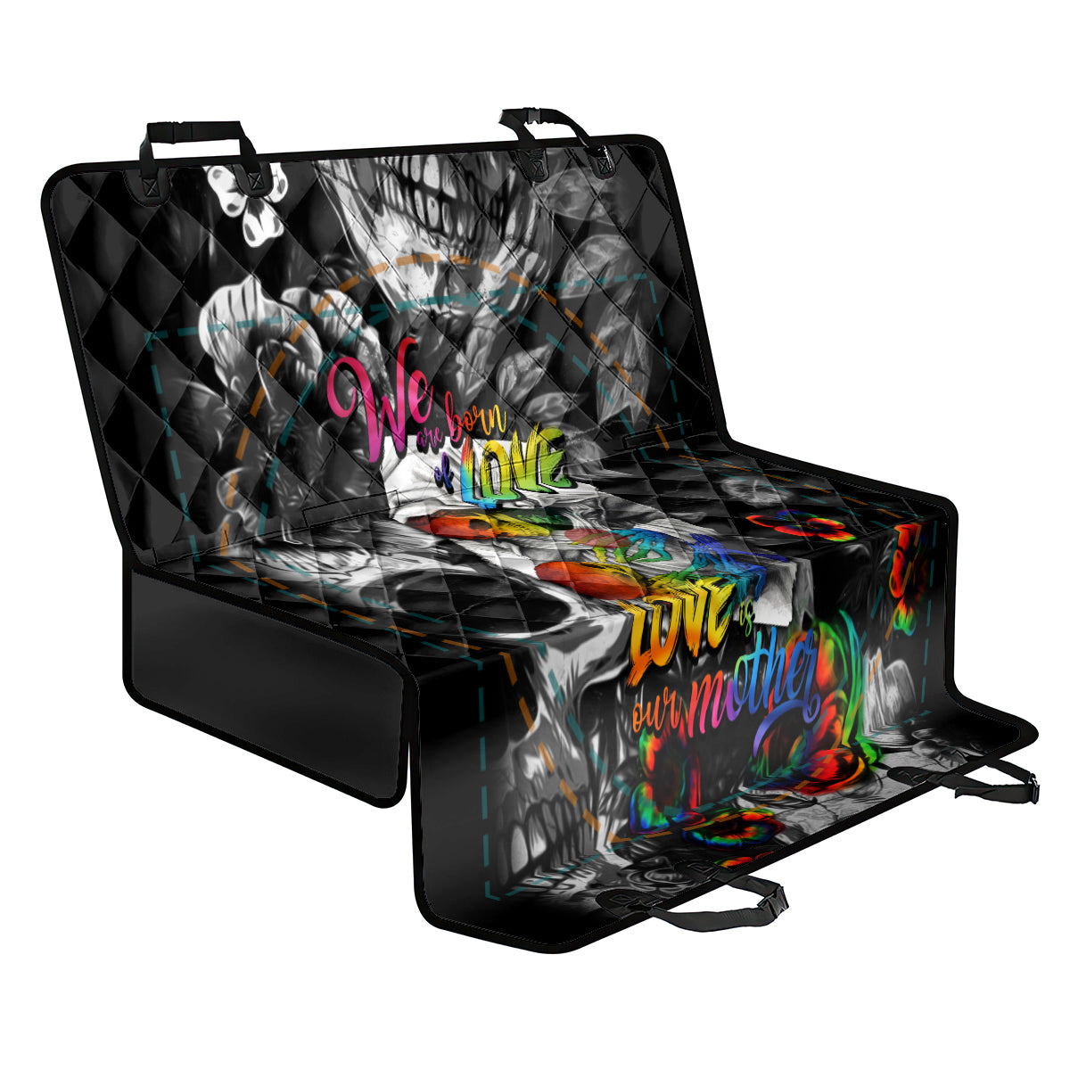 LGBT Back Car Seat Cover Lgbt We Are Born Of Love Love Is Our Mother - Wonder Print Shop