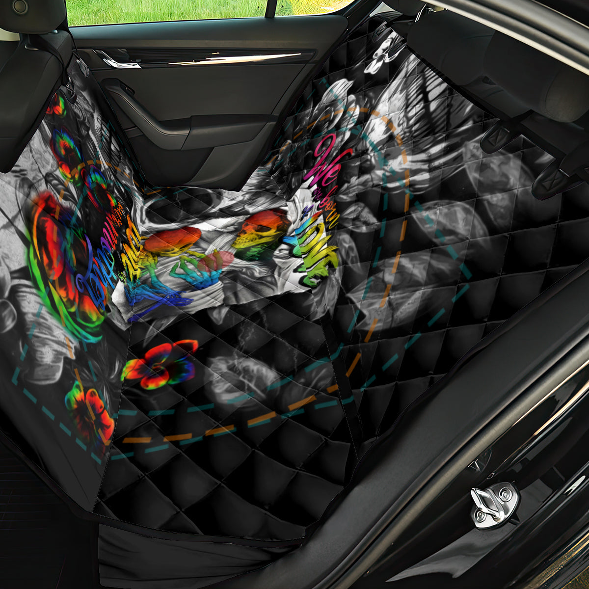 LGBT Back Car Seat Cover Lgbt We Are Born Of Love Love Is Our Mother - Wonder Print Shop