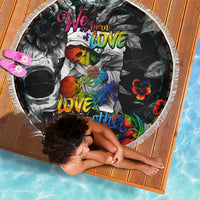 LGBT Beach Blanket Lgbt We Are Born Of Love Love Is Our Mother - Wonder Print Shop