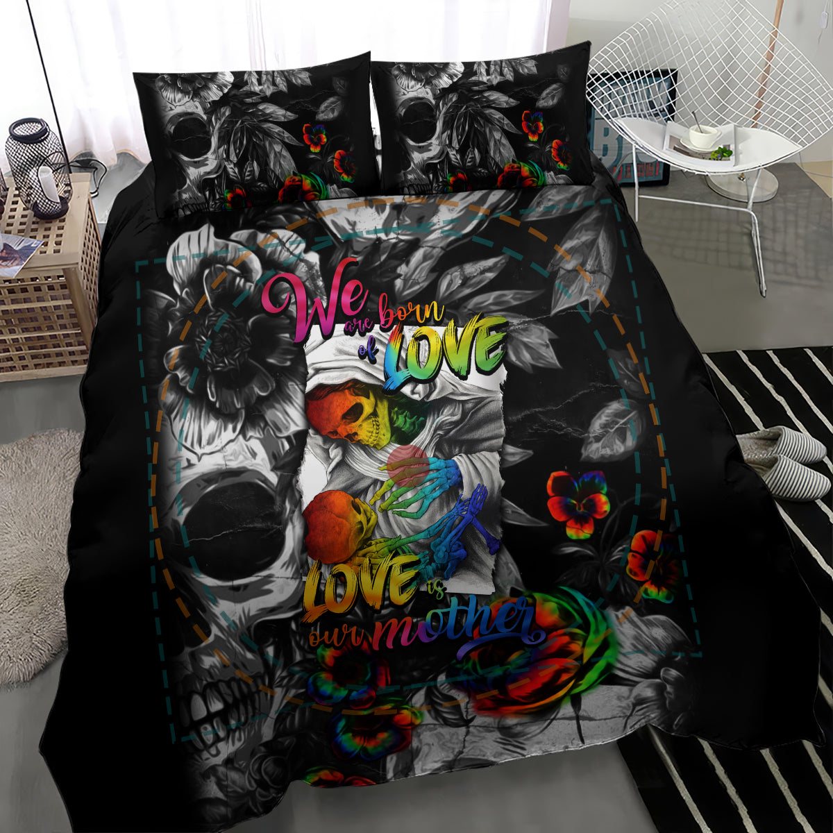 LGBT Bedding Set Lgbt We Are Born Of Love Love Is Our Mother - Wonder Print Shop
