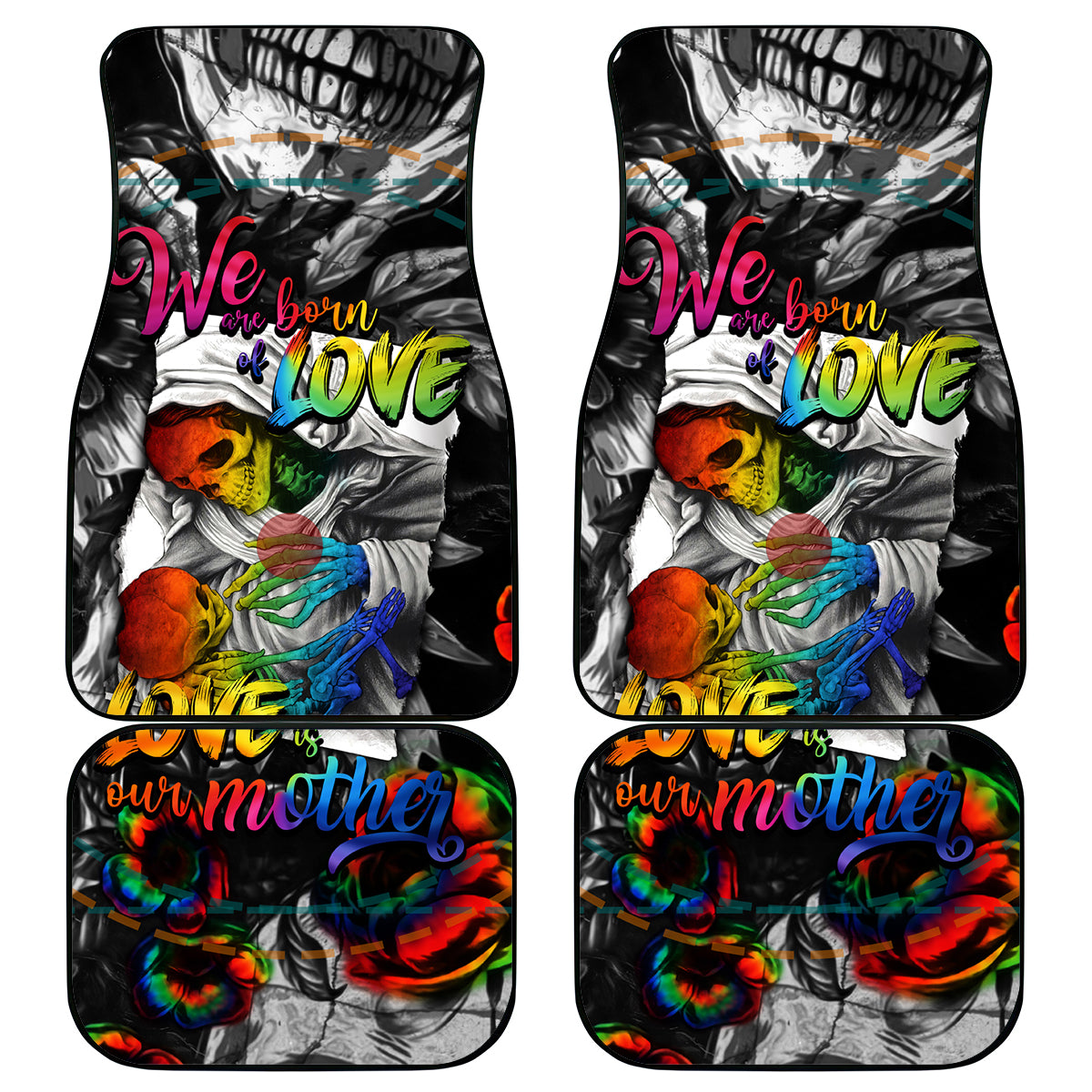 LGBT Car Mats Lgbt We Are Born Of Love Love Is Our Mother - Wonder Print Shop