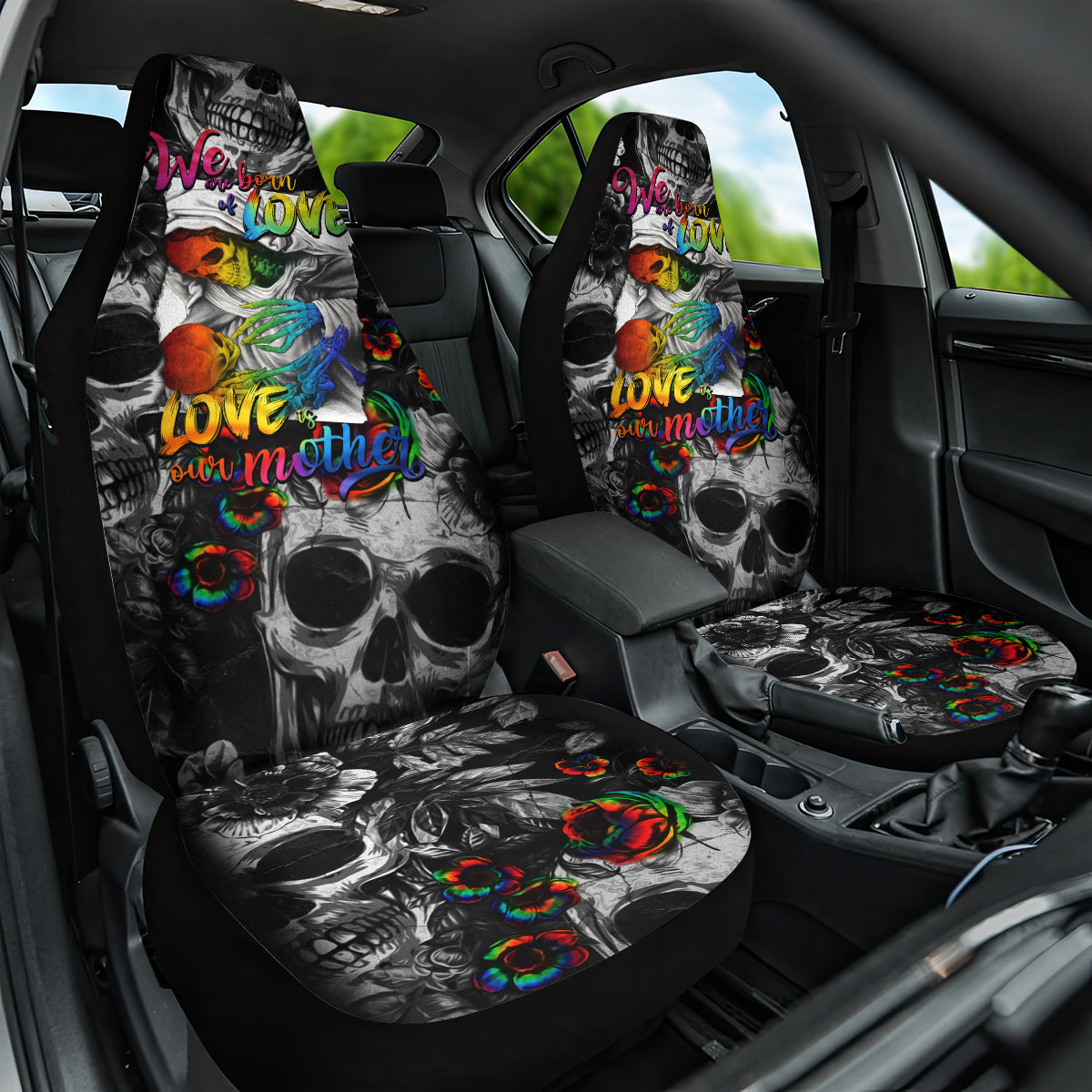 LGBT Car Seat Cover Lgbt We Are Born Of Love Love Is Our Mother - Wonder Print Shop