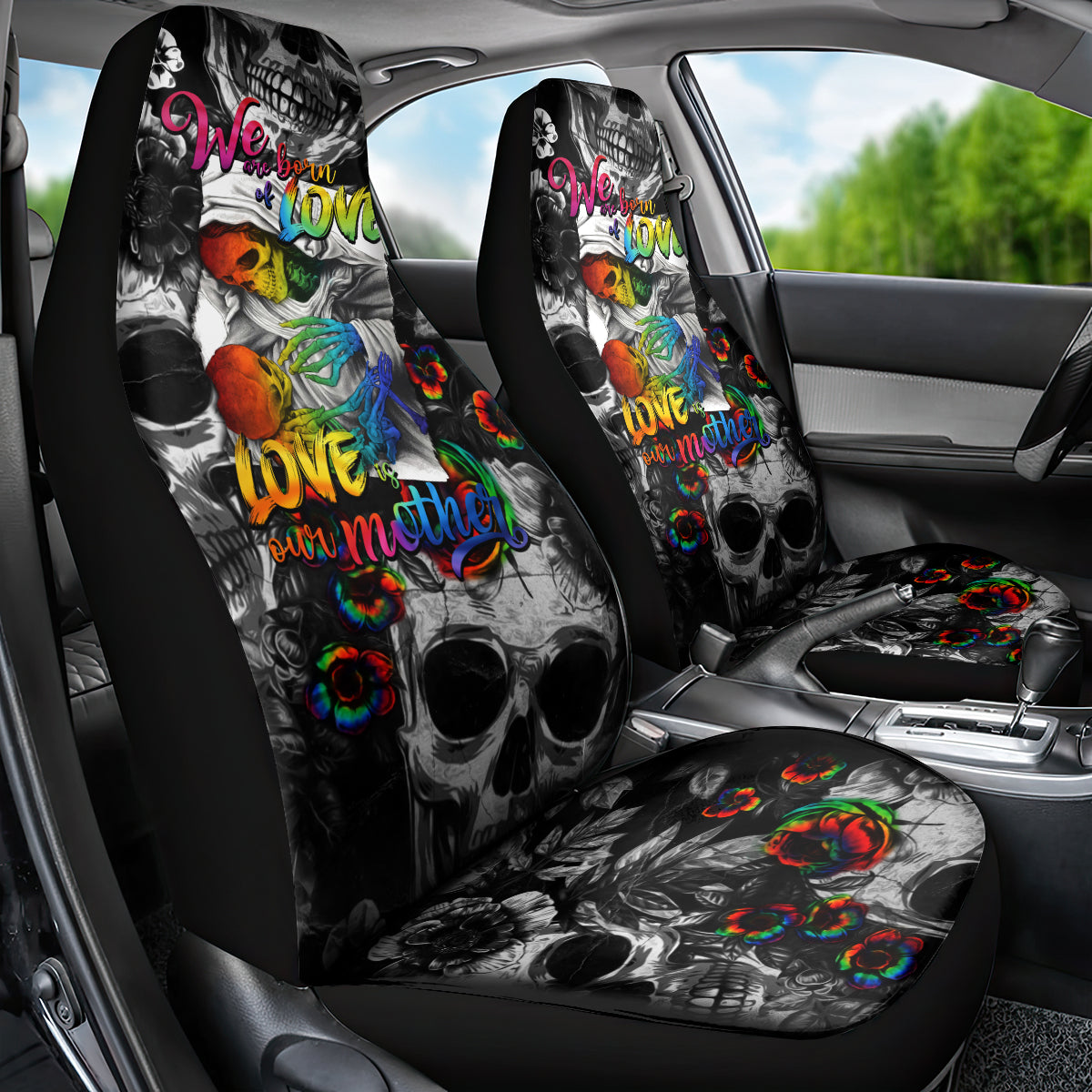LGBT Car Seat Cover Lgbt We Are Born Of Love Love Is Our Mother - Wonder Print Shop