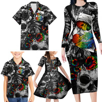 LGBT Family Matching Long Sleeve Bodycon Dress and Hawaiian Shirt Lgbt We Are Born Of Love Love Is Our Mother - Wonder Print Shop