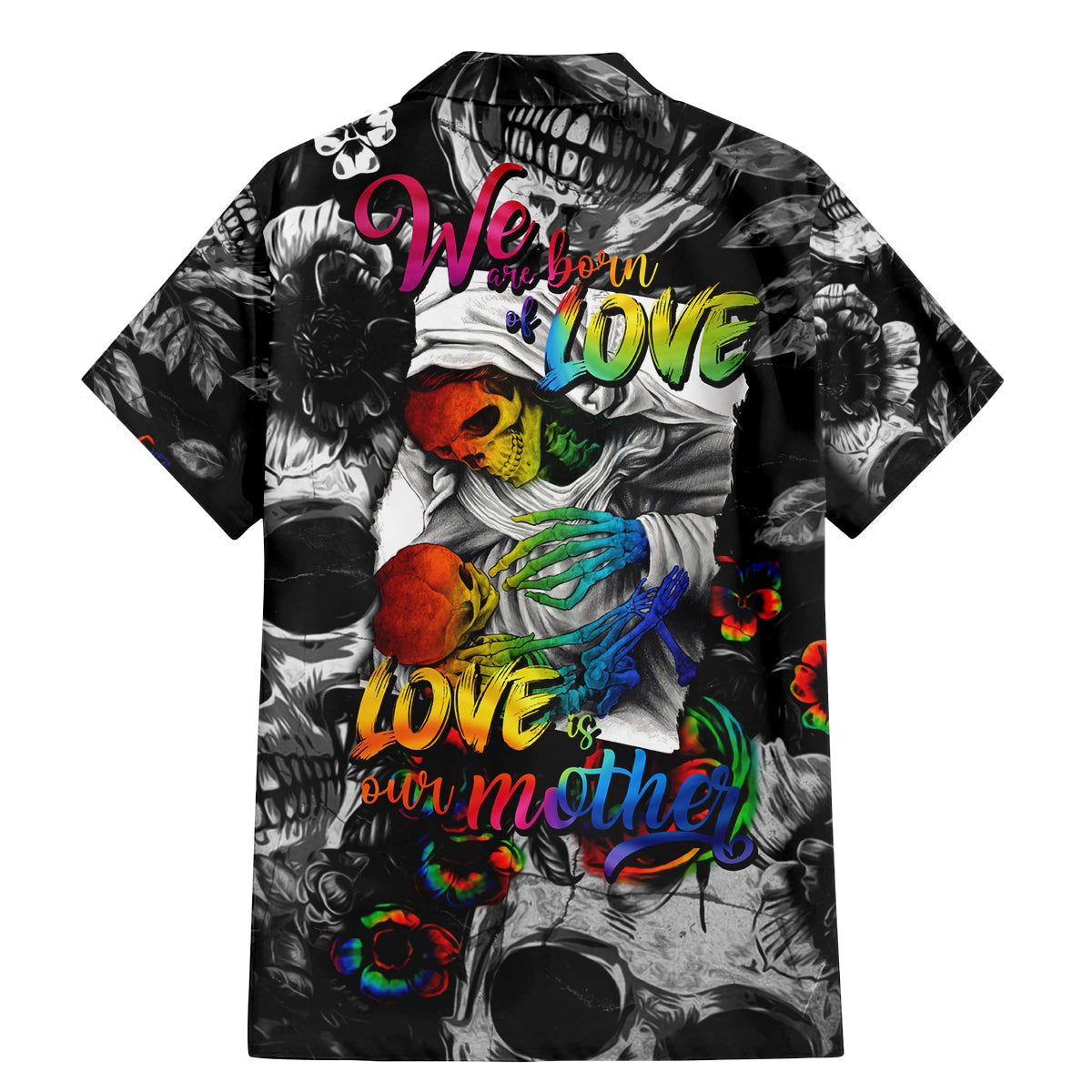LGBT Family Matching Mermaid Dress and Hawaiian Shirt Lgbt We Are Born Of Love Love Is Our Mother - Wonder Print Shop