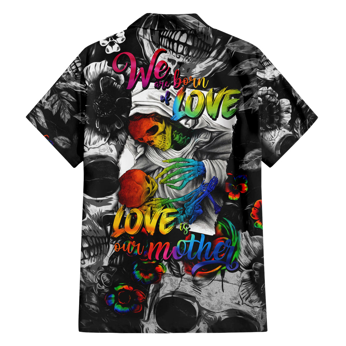LGBT Family Matching Summer Maxi Dress and Hawaiian Shirt Lgbt We Are Born Of Love Love Is Our Mother - Wonder Print Shop