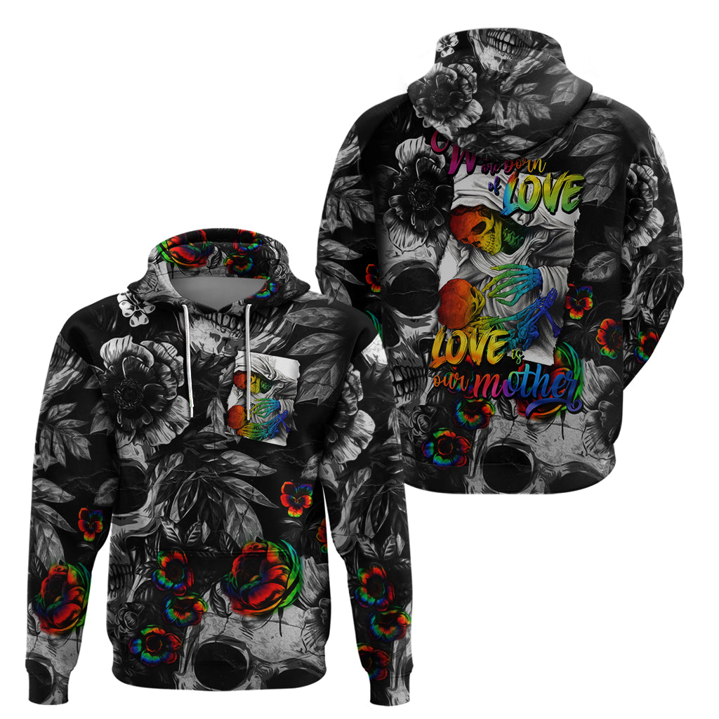 LGBT Hoodie Lgbt We Are Born Of Love Love Is Our Mother - Wonder Print Shop