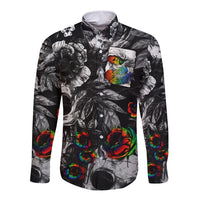 LGBT Long Sleeve Button Shirt Lgbt We Are Born Of Love Love Is Our Mother - Wonder Print Shop