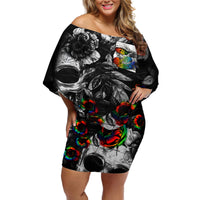 LGBT Off Shoulder Short Dress Lgbt We Are Born Of Love Love Is Our Mother - Wonder Print Shop