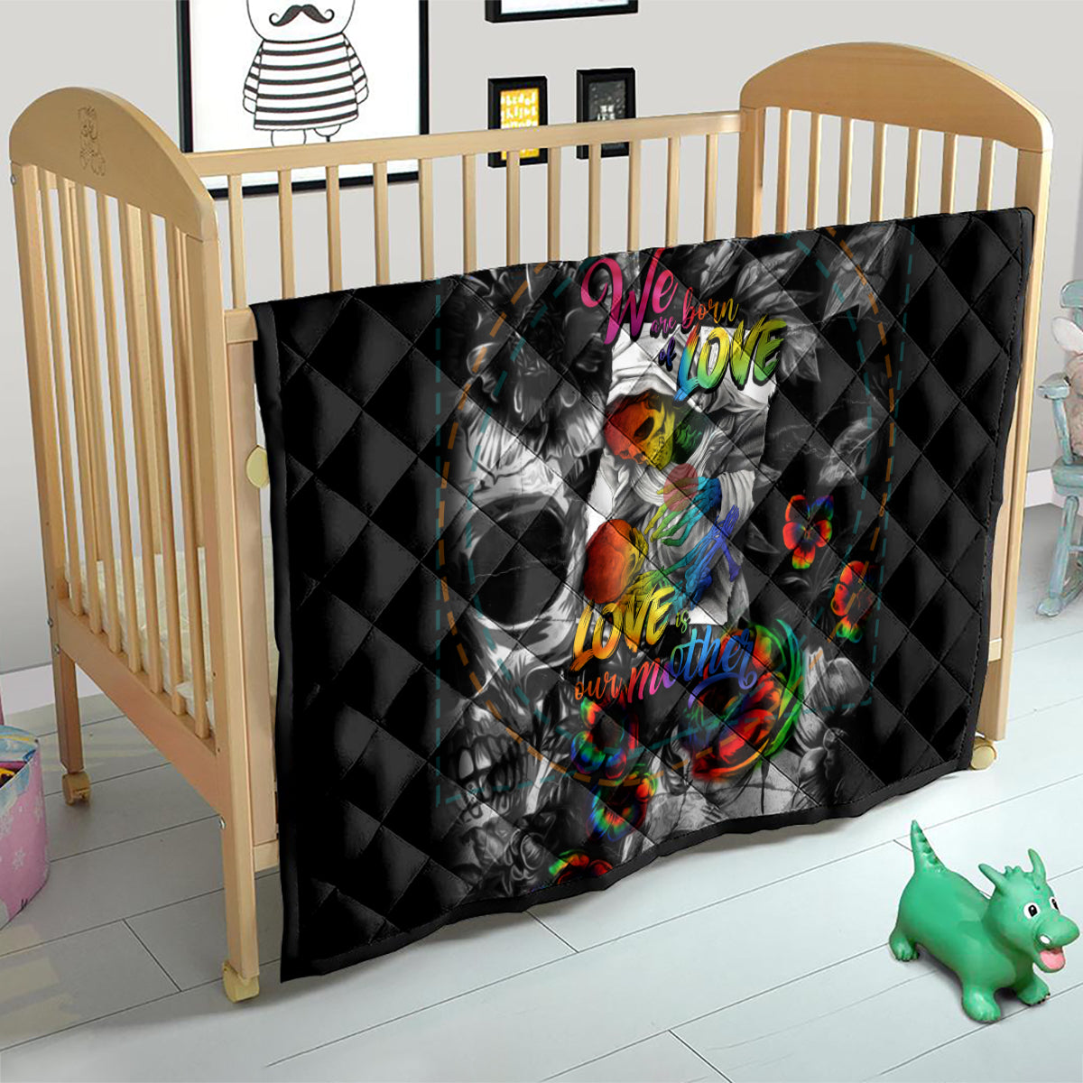 LGBT Quilt Lgbt We Are Born Of Love Love Is Our Mother - Wonder Print Shop