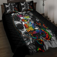 LGBT Quilt Bed Set Lgbt We Are Born Of Love Love Is Our Mother - Wonder Print Shop