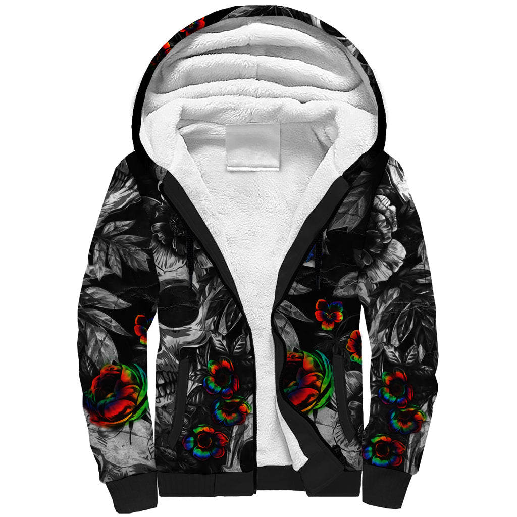 LGBT Sherpa Hoodie Lgbt We Are Born Of Love Love Is Our Mother - Wonder Print Shop