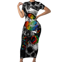 LGBT Short Sleeve Bodycon Dress Lgbt We Are Born Of Love Love Is Our Mother - Wonder Print Shop
