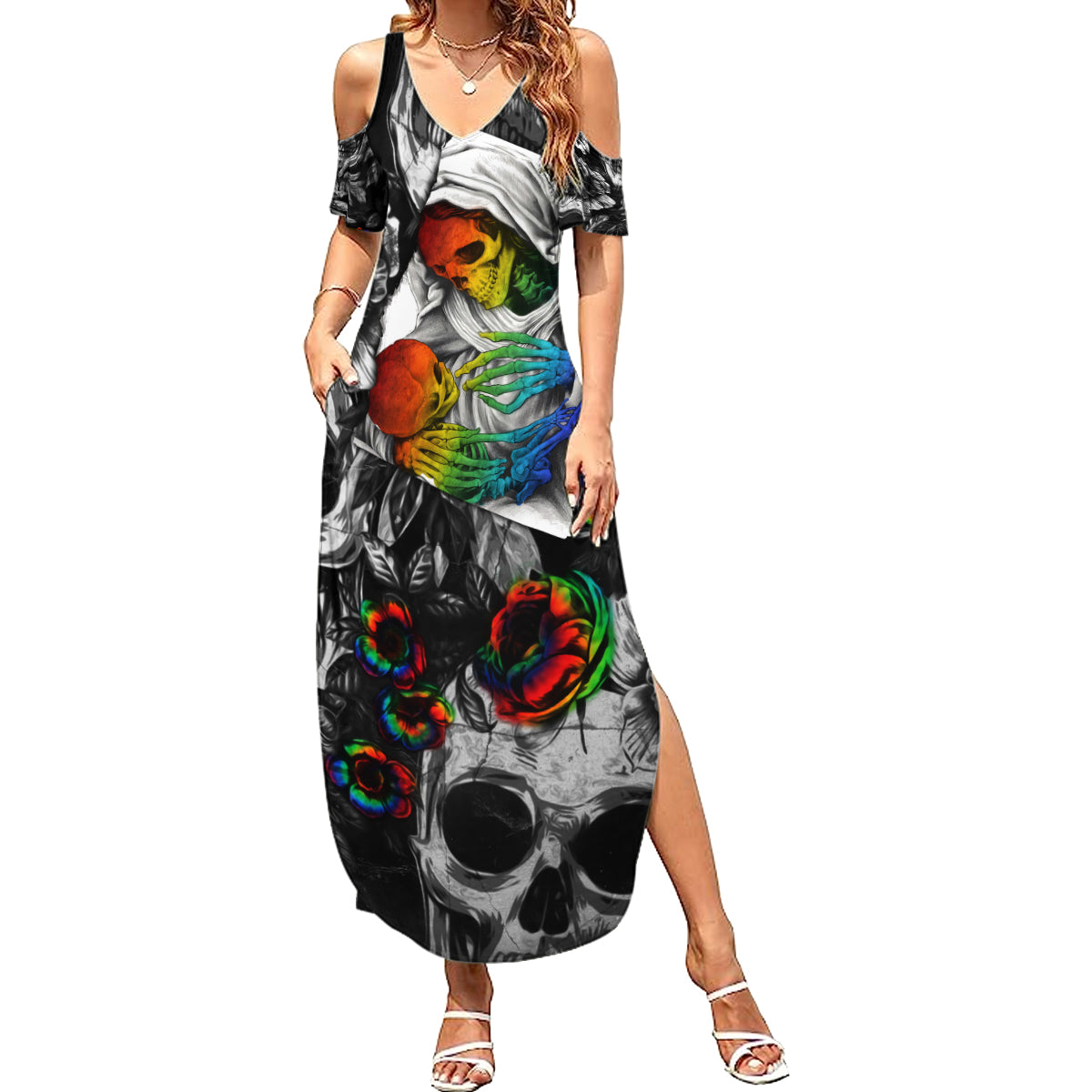 LGBT Summer Maxi Dress Lgbt We Are Born Of Love Love Is Our Mother - Wonder Print Shop