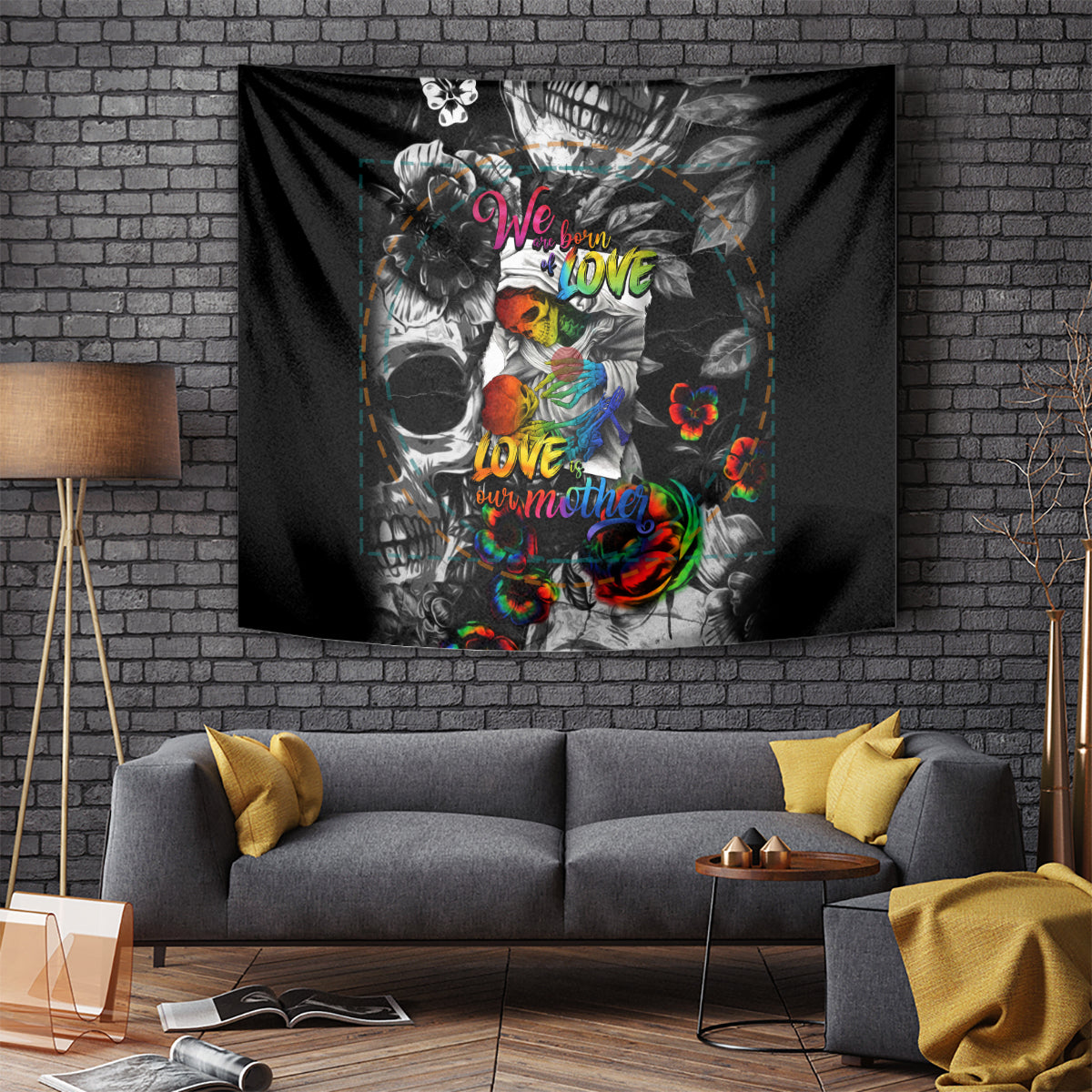 LGBT Tapestry Lgbt We Are Born Of Love Love Is Our Mother - Wonder Print Shop