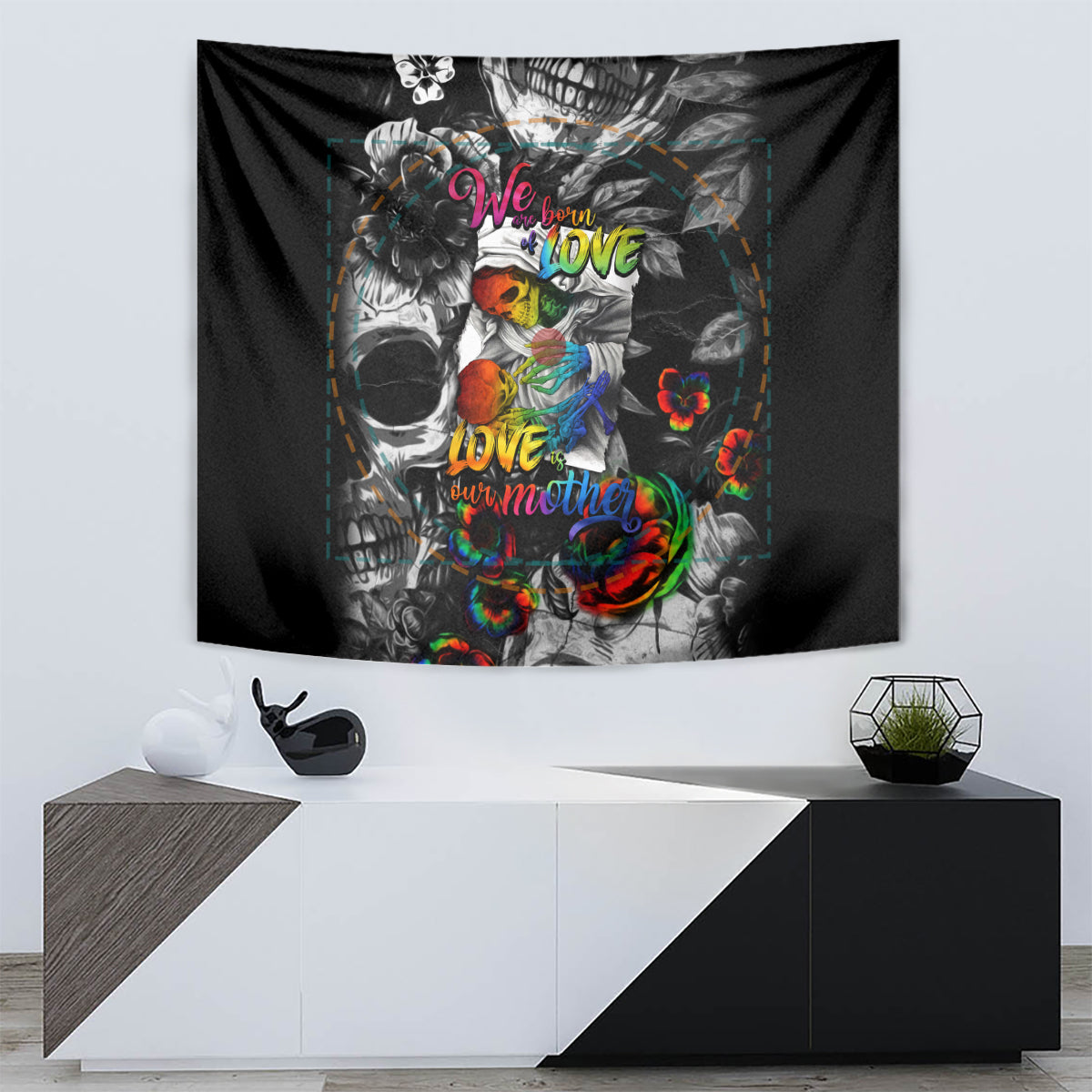 LGBT Tapestry Lgbt We Are Born Of Love Love Is Our Mother - Wonder Print Shop