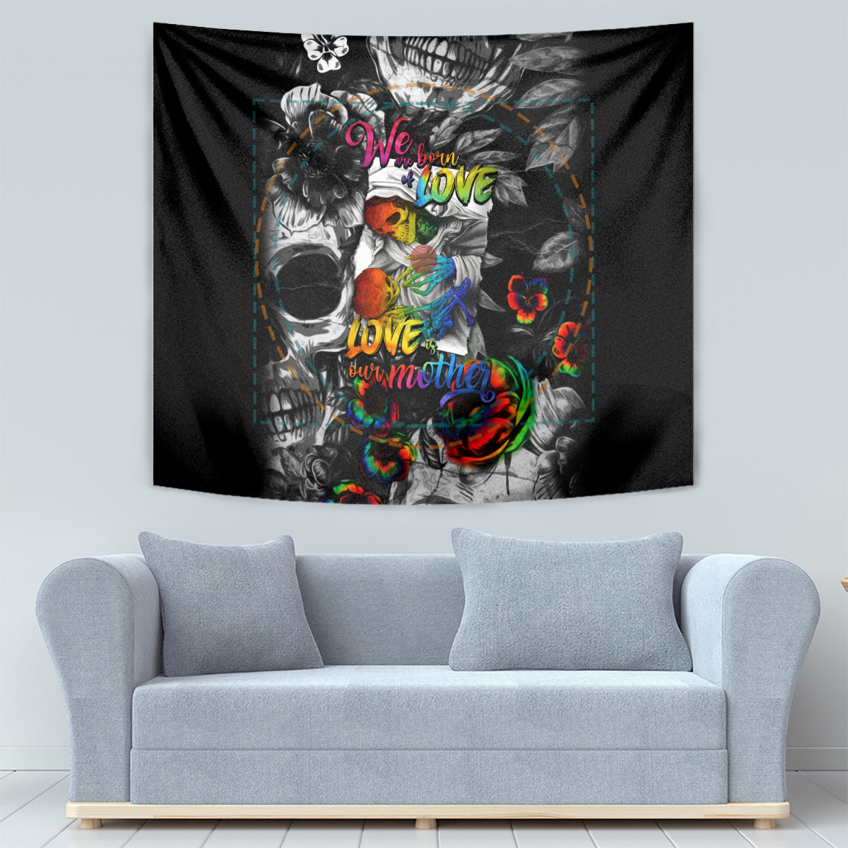 LGBT Tapestry Lgbt We Are Born Of Love Love Is Our Mother - Wonder Print Shop