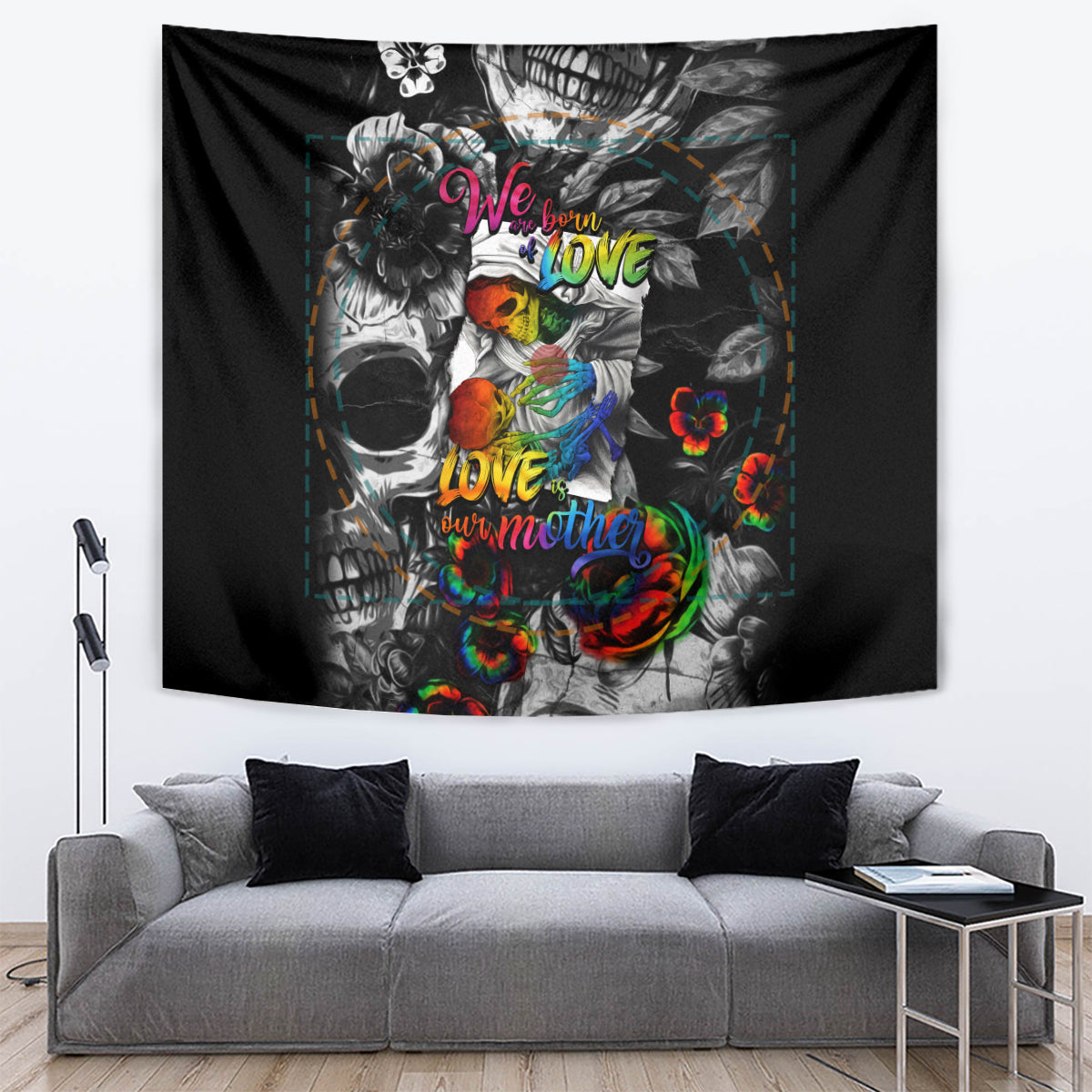 LGBT Tapestry Lgbt We Are Born Of Love Love Is Our Mother - Wonder Print Shop