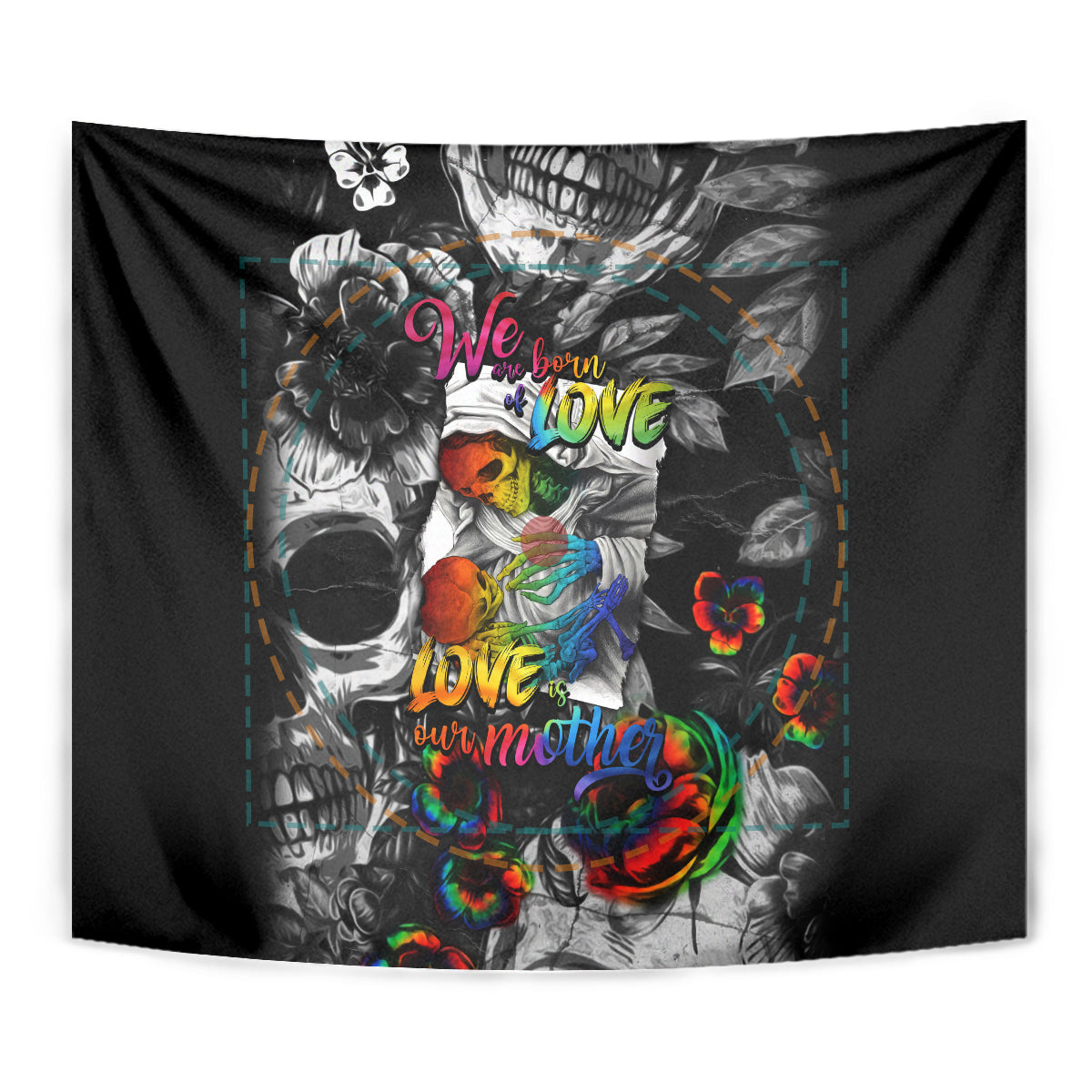 LGBT Tapestry Lgbt We Are Born Of Love Love Is Our Mother - Wonder Print Shop