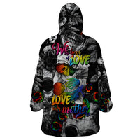 LGBT Wearable Blanket Hoodie Lgbt We Are Born Of Love Love Is Our Mother - Wonder Print Shop