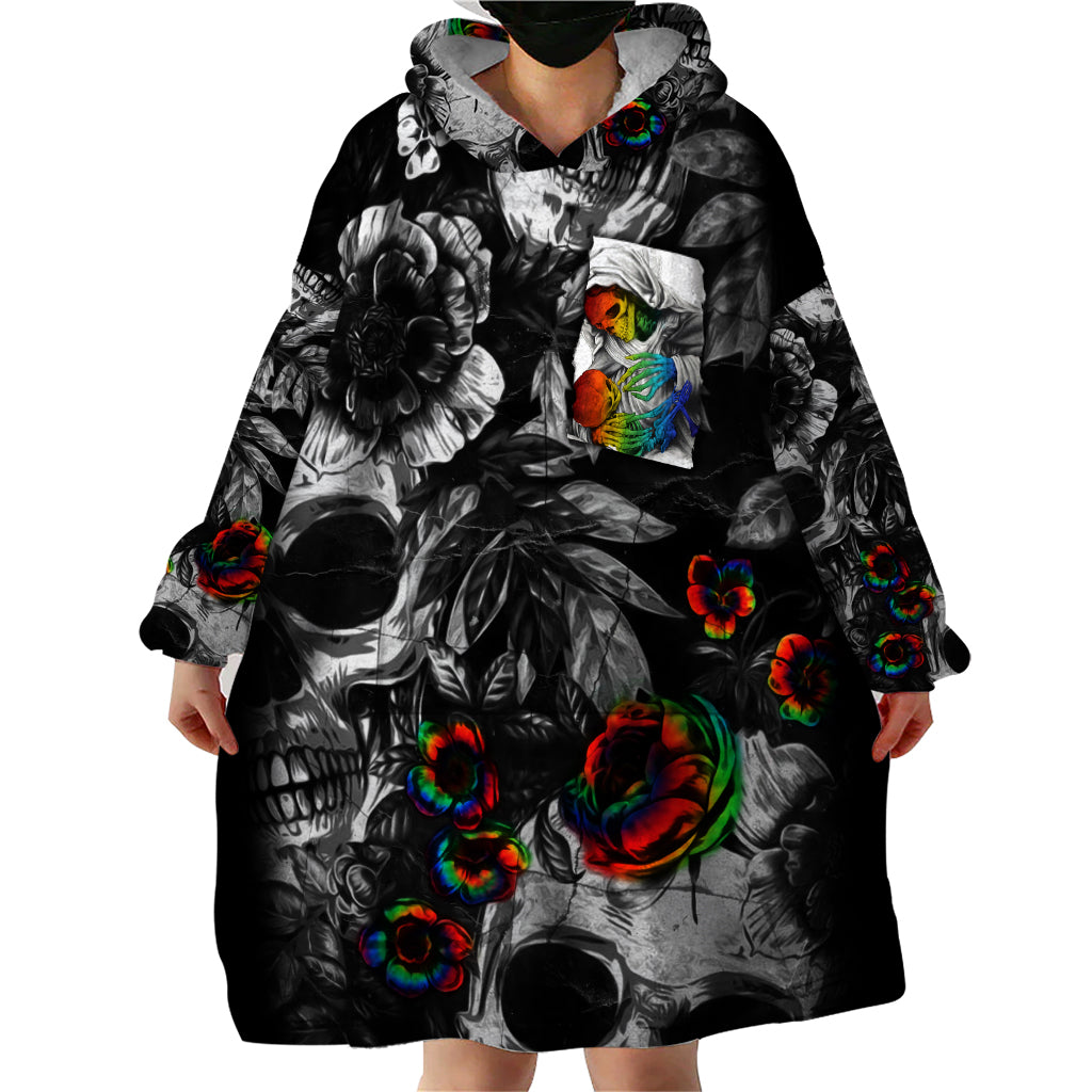 LGBT Wearable Blanket Hoodie Lgbt We Are Born Of Love Love Is Our Mother - Wonder Print Shop