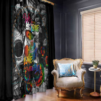 LGBT Window Curtain Lgbt We Are Born Of Love Love Is Our Mother - Wonder Print Shop