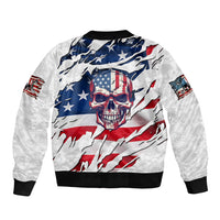 American Flag Skull Bomber Jacket - Wonder Print Shop