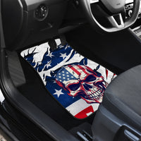 American Flag Skull Car Mats - Wonder Print Shop