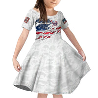 American Flag Skull Family Matching Off Shoulder Short Dress and Hawaiian Shirt - Wonder Print Shop