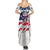 American Flag Skull Family Matching Summer Maxi Dress and Hawaiian Shirt - Wonder Print Shop