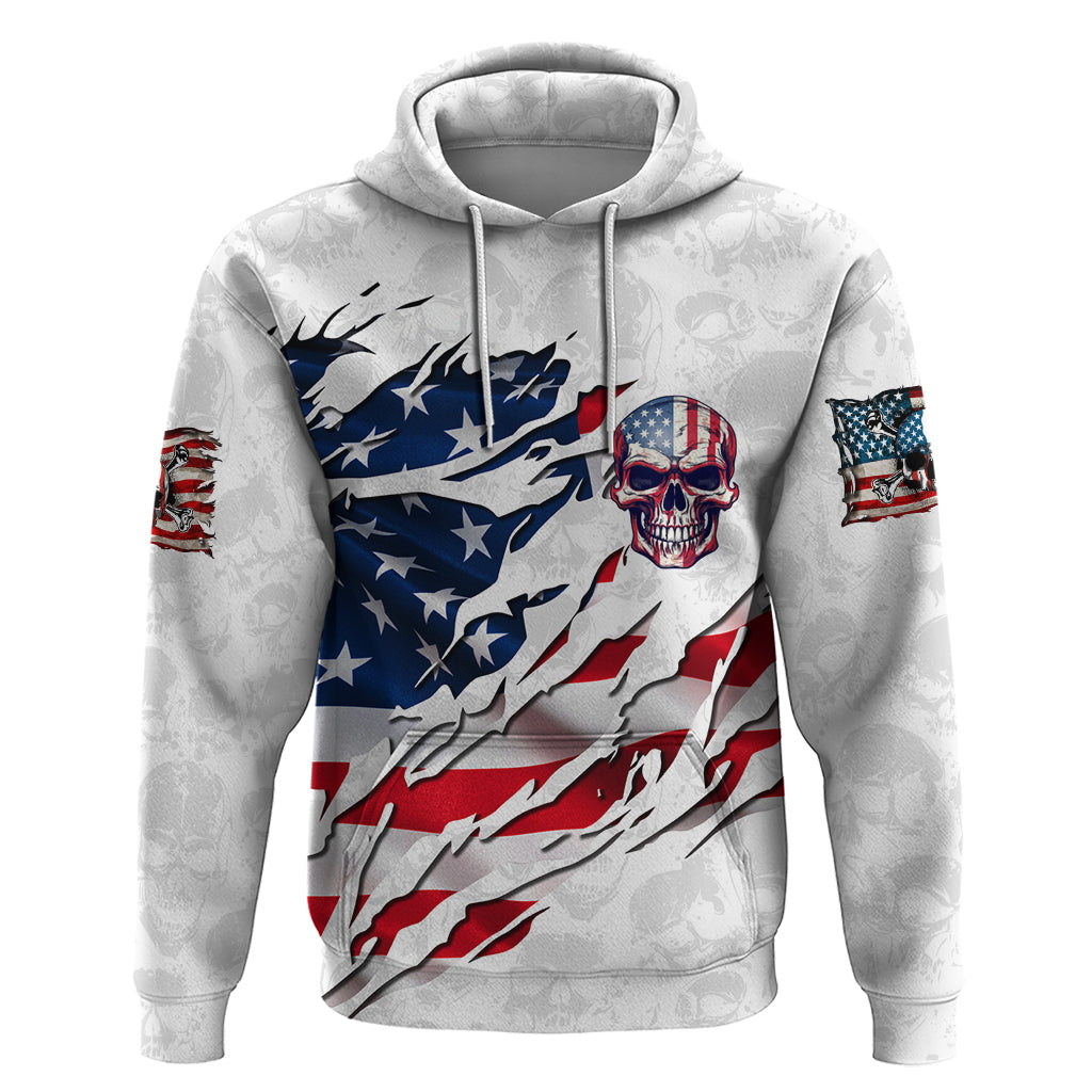 American Flag Skull Hoodie - Wonder Print Shop