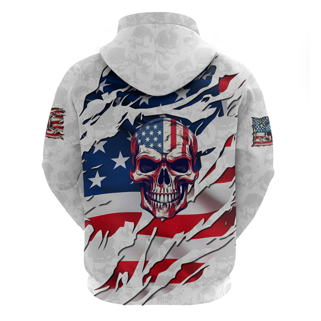American Flag Skull Hoodie - Wonder Print Shop