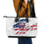 American Flag Skull Leather Tote Bag - Wonder Print Shop