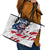 American Flag Skull Leather Tote Bag - Wonder Print Shop