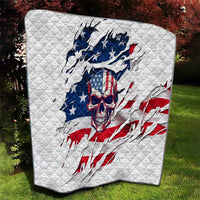American Flag Skull Quilt - Wonder Print Shop