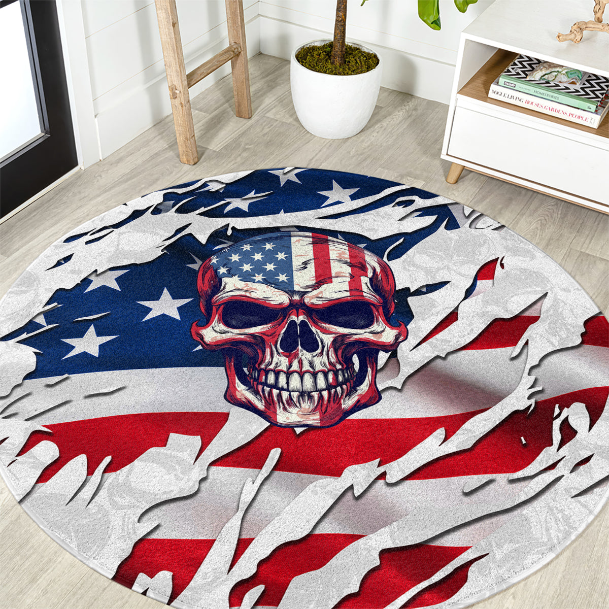 american-flag-skull-round-carpet