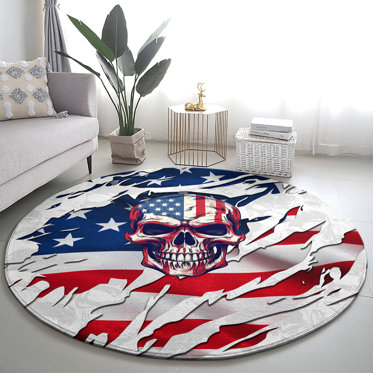 american-flag-skull-round-carpet