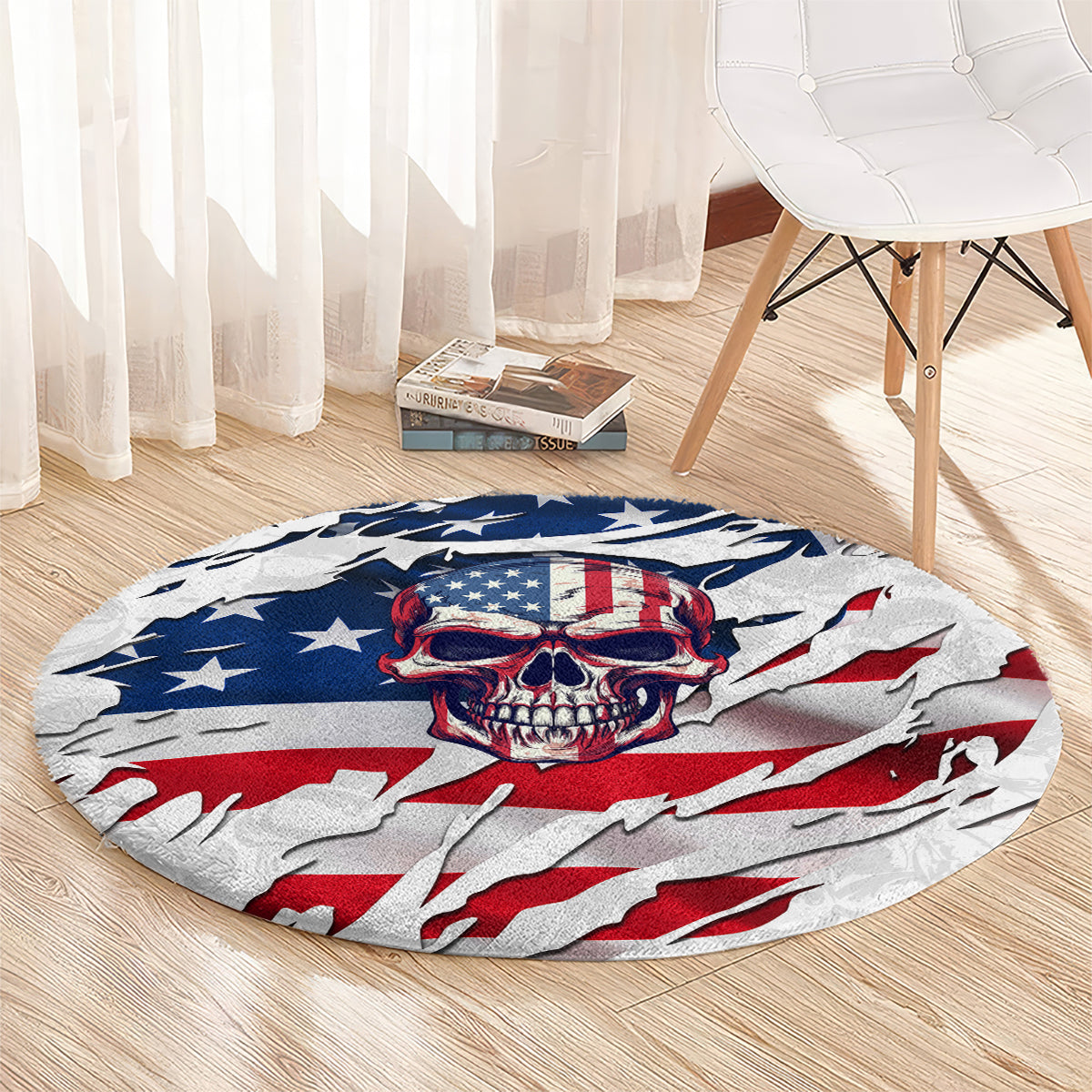 american-flag-skull-round-carpet