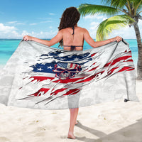 American Flag Skull Sarong - Wonder Print Shop