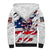 American Flag Skull Sherpa Hoodie - Wonder Print Shop