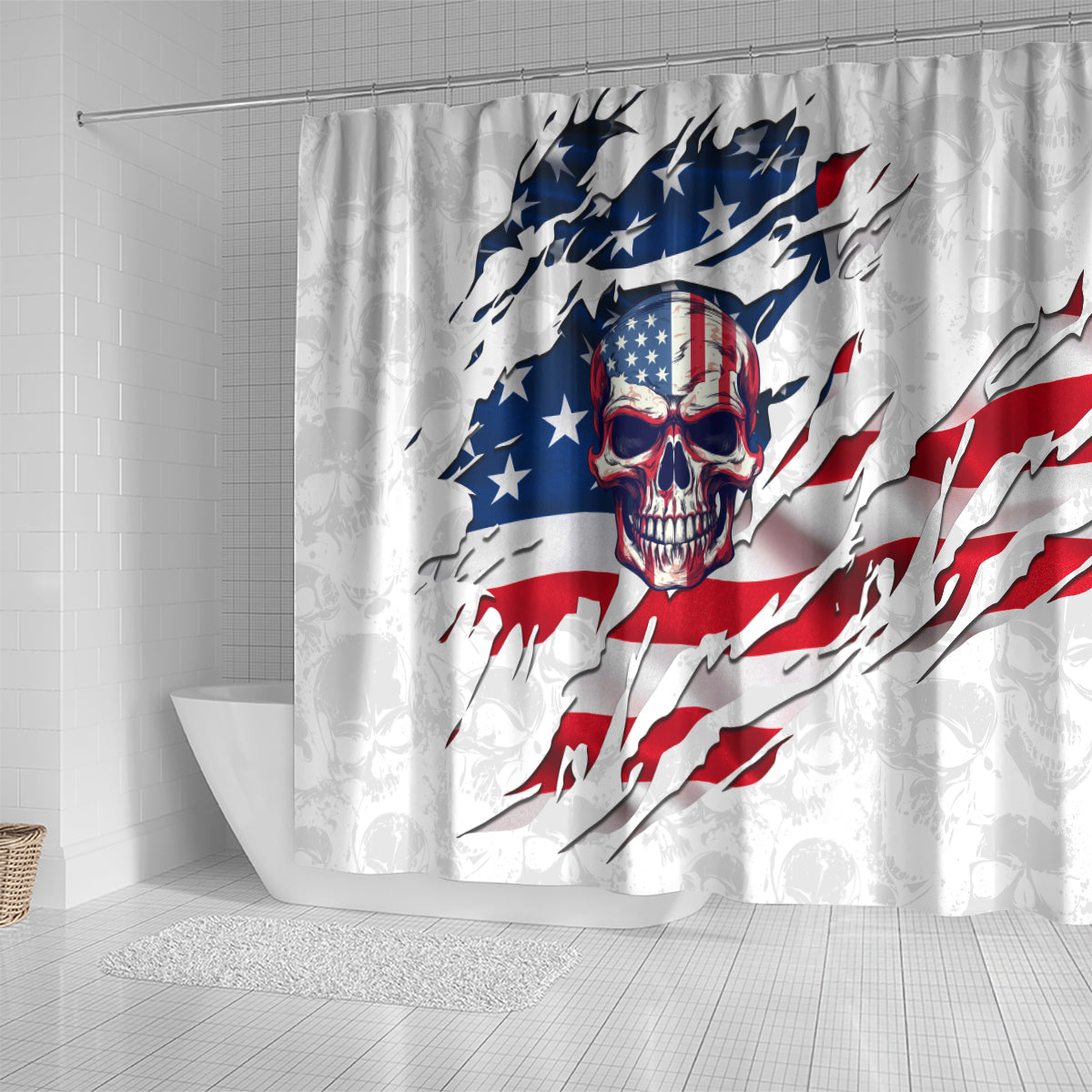 american-flag-skull-shower-curtain