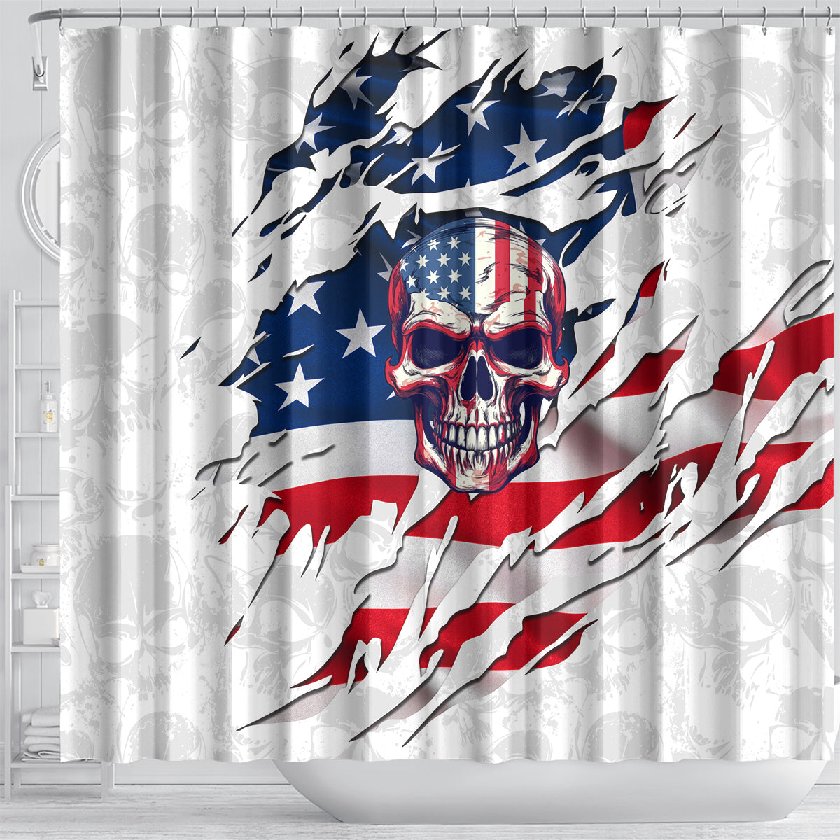 american-flag-skull-shower-curtain