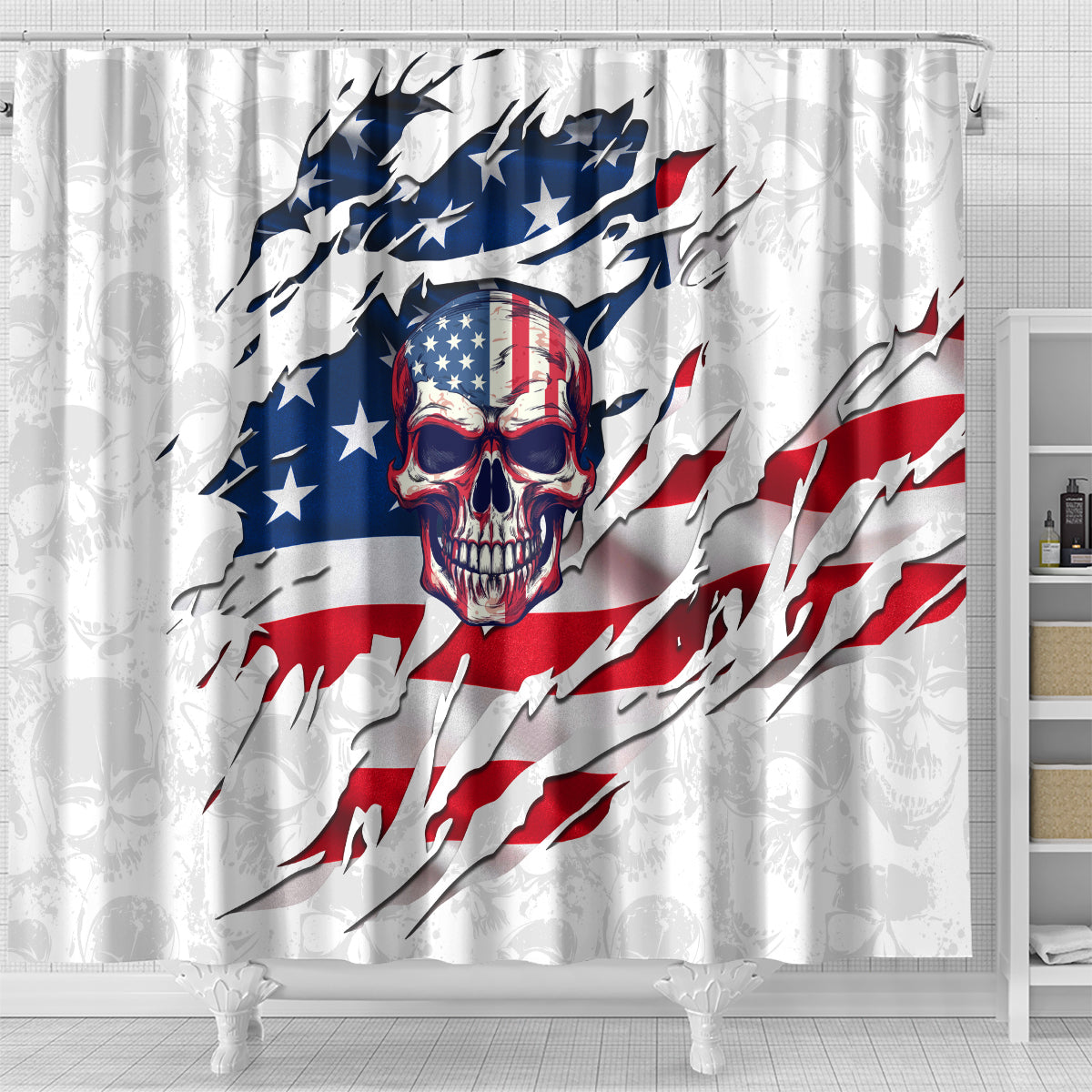 american-flag-skull-shower-curtain