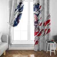 American Flag Skull Window Curtain - Wonder Print Shop