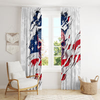 American Flag Skull Window Curtain - Wonder Print Shop