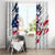 American Flag Skull Window Curtain - Wonder Print Shop