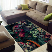 Skulls and Snakes Area Rug - Wonder Print Shop