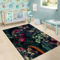 Skulls and Snakes Area Rug - Wonder Print Shop