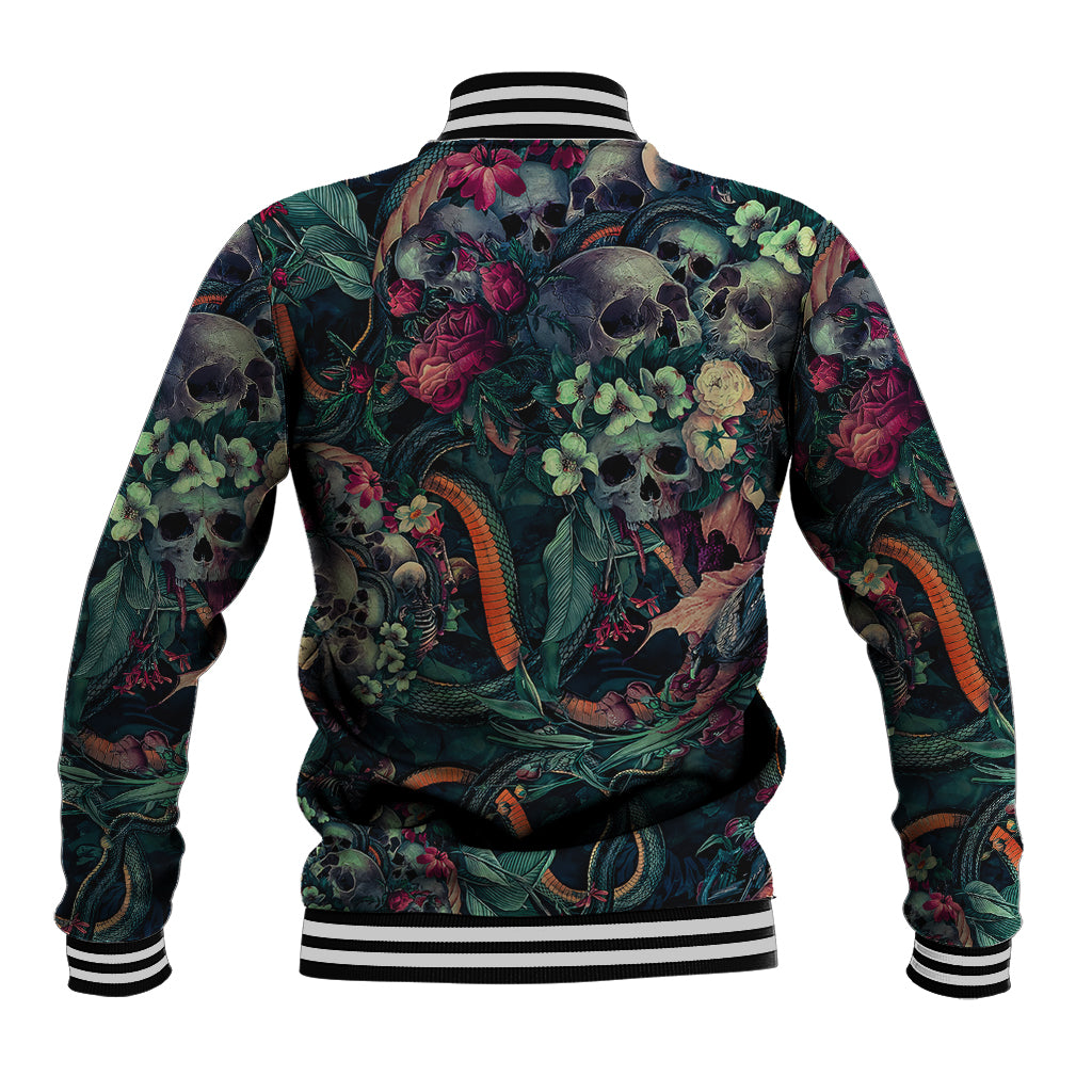 Skulls and Snakes Baseball Jacket - Wonder Print Shop